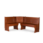 Linon Riki Corner Bench Dark Brown