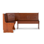 Linon Riki Corner Bench Dark Brown