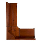 Linon Riki Corner Bench Dark Brown