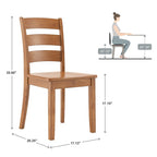 Wilmington II Rectangular Oak Finish Breakfast Nook Set by iNSPIRE Q Classic