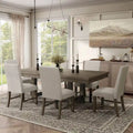 Jusk Rustic Grey Wood 7-Piece Dining Table Set by Furniture of America