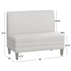 Lifestorey Phillips Upholstered Bench