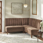 Lifestorey Kerrington 3-Piece Channel Back Upholstered Banquette Set