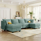 Merax Modern Large U-Shape Modular Sectional Sofa