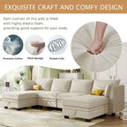 Merax Modern Large U-Shape Modular Sectional Sofa