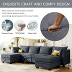 Merax Modern Large U-Shape Modular Sectional Sofa