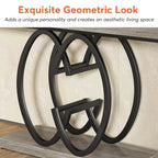 55 Inch Faux Marble Console Table Gold Sofa Table for Entryway