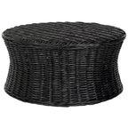 SAFAVIEH Dorinda Dark Brown Wicker Ottoman