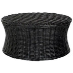 SAFAVIEH Dorinda Dark Brown Wicker Ottoman