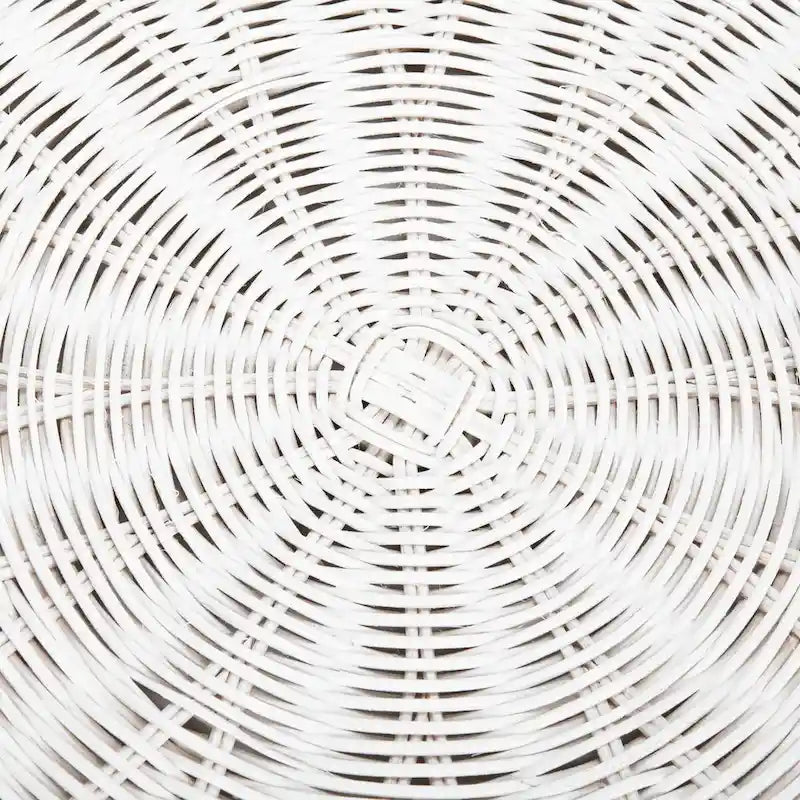 SAFAVIEH Dorinda Dark Brown Wicker Ottoman