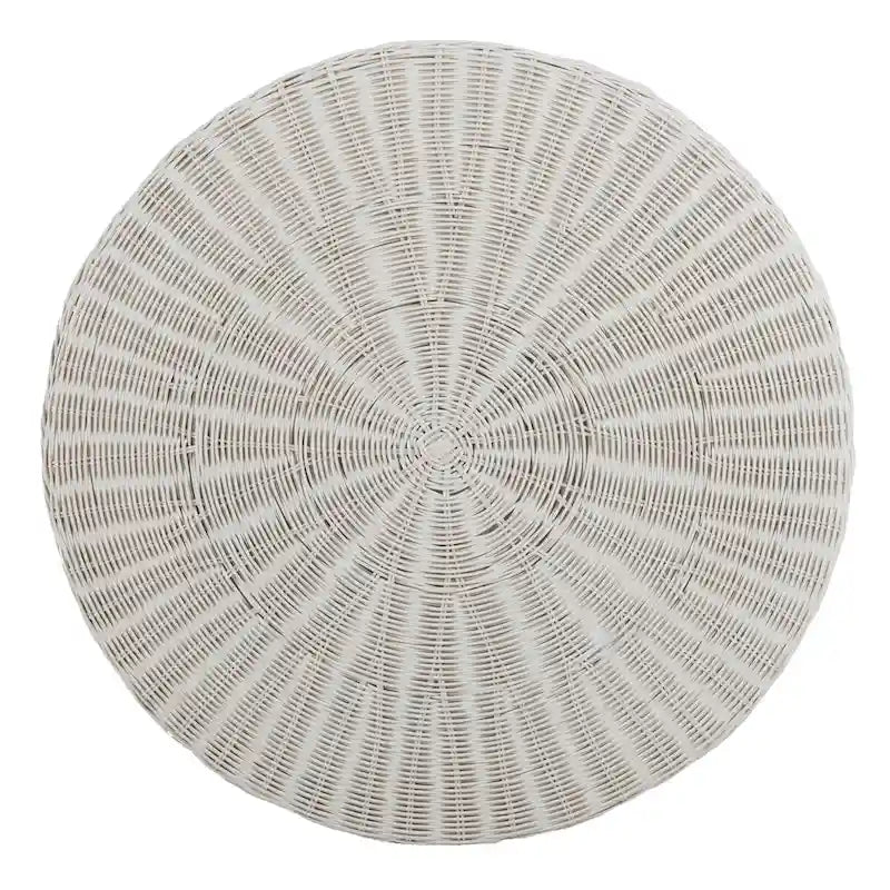 SAFAVIEH Dorinda Dark Brown Wicker Ottoman