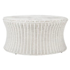 SAFAVIEH Dorinda Dark Brown Wicker Ottoman