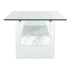 SAFAVIEH Gennie Modern Glass Coffee Table - 43.3 x 23.6 x 16.5 - 43Wx24Dx17H