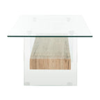 SAFAVIEH Gennie Modern Glass Coffee Table - 43.3 x 23.6 x 16.5 - 43Wx24Dx17H