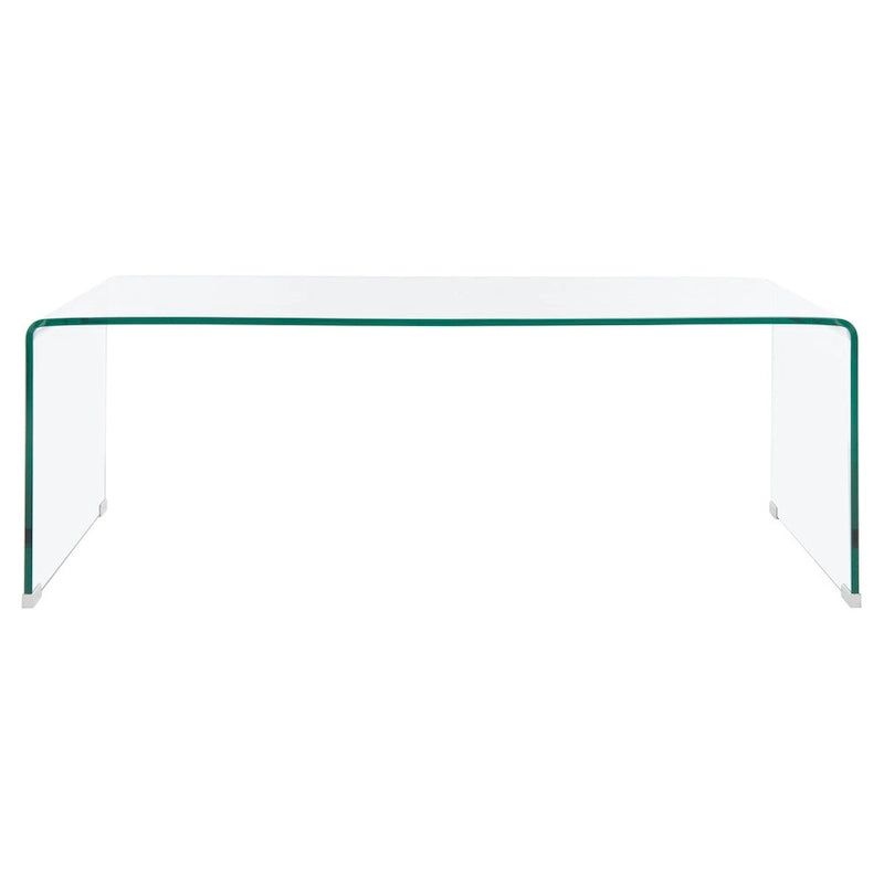 SAFAVIEH Heidi Clear Coffee Table - 47.2 x 25.6 x 16.5 - 47Wx26Dx17H