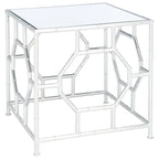 SAFAVIEH Treasures Jeljazka Silver/ Mirror Top Accent Table - 19 x 19 x 19 - 19Wx19Dx19H