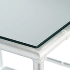 SAFAVIEH Treasures Jeljazka Silver/ Mirror Top Accent Table - 19 x 19 x 19 - 19Wx19Dx19H