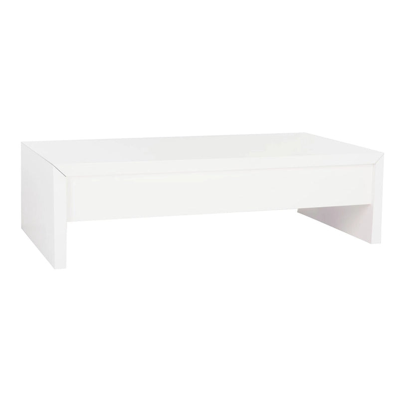 SAFAVIEH Bobbye White Lift-Top Coffee Table - 47.2 x 23.6 x 13.4 - 47Wx24Dx13H