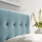 Emily Twin Tufted Performance Velvet Headboard