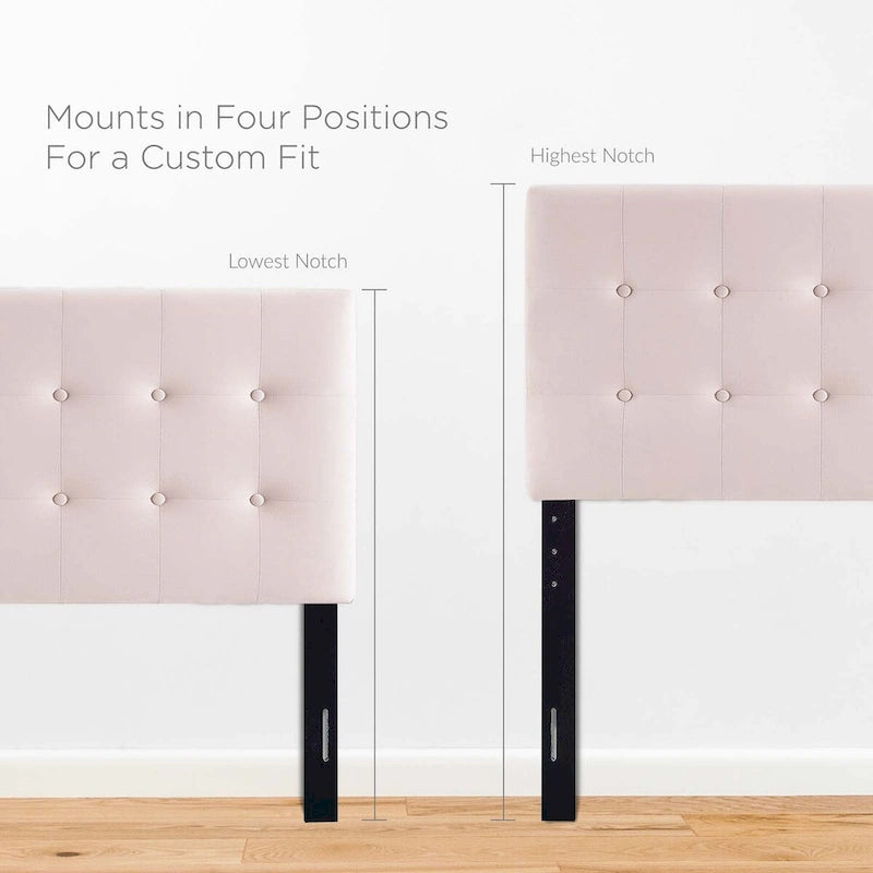 Emily Twin Tufted Performance Velvet Headboard