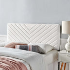 Silver Orchid Blane Tufted Velvet Full/Queen Headboard