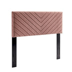 Silver Orchid Blane Tufted Velvet Full/Queen Headboard