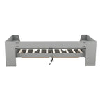 Twin Size Daybed with Shelves, Drawers and Built-In Charging Station