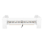 Twin Size Daybed with Shelves, Drawers and Built-In Charging Station