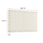 Sparta Wall-Mount Twin/Full/Queen/King Vegan Leather Weave Headboard