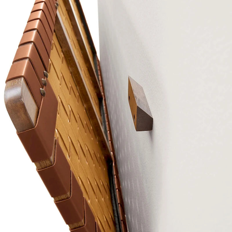 Sparta Wall-Mount Twin/Full/Queen/King Vegan Leather Weave Headboard