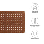 Sparta Wall-Mount Twin/Full/Queen/King Vegan Leather Weave Headboard