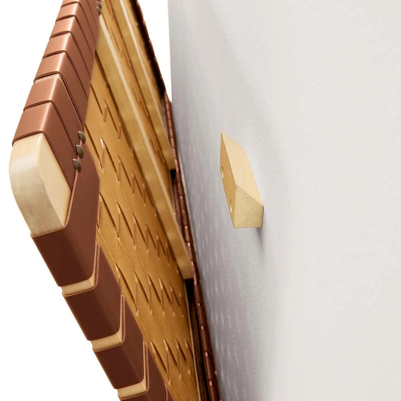 Sparta Wall-Mount Twin/Full/Queen/King Vegan Leather Weave Headboard