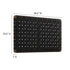 Sparta Wall-Mount Twin/Full/Queen/King Vegan Leather Weave Headboard