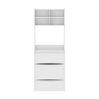 Dressing Table with Flip Top LED Illuminated Mirror, Makeup Vanity Dressing Table with Removable Upholstered Stool