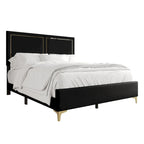 CraftPorch Minimalist Upholstered Velvet Bed