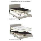 CraftPorch Minimalist Upholstered Velvet Bed