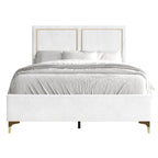 CraftPorch Minimalist Upholstered Velvet Bed