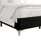 CraftPorch Minimalist Upholstered Velvet Bed