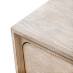 Furniture of America Drayden Transitional Oak Solid Wood 2-Drawer Nightstand, Set of 2