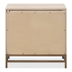 Furniture of America Drayden Transitional Oak Solid Wood 2-Drawer Nightstand, Set of 2