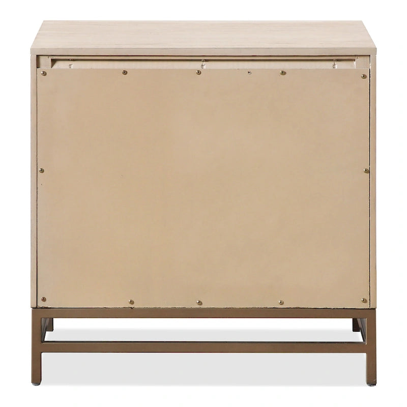 Furniture of America Drayden Transitional Oak Solid Wood 2-Drawer Nightstand, Set of 2