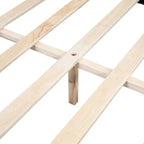 L-Shaped Linen Daybed with Solid Wood Legs