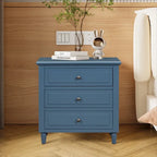 3-Drawer Wooden Nightstand