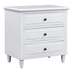 3-Drawer Wooden Nightstand