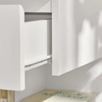 Haotian FBT49-W, Side Table Night Stand Bed Sofa Table With 1 Drawer And 2 Shelves