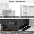 74 Freestanding Kitchen Pantry Cabinet Cupboard with 6 Doors,3 Shelves and 1 Drawer,Versatile Wardrobe & Kitchen Cabinet