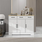 Cabinet storage tableware cabinet- white