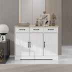 Cabinet storage tableware cabinet- white