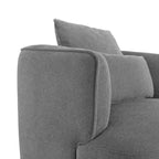LUE BONA 2 Set Swivel Accent Armchair Fabric Blend, Modern Barrel Living Room Sofa Chair - 32.7 W x 32.7 D x 26.8 H