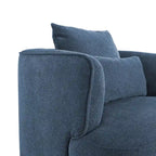 LUE BONA 2 Set Swivel Accent Armchair Fabric Blend, Modern Barrel Living Room Sofa Chair - 32.7 W x 32.7 D x 26.8 H